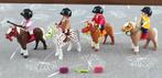 playmobil vier pony's en poppetjes, Kinderen en Baby's, Ophalen of Verzenden, Gebruikt