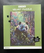 Puzzle avec pièces en velours (Panda) 1000 pièces, Enlèvement ou Envoi, Comme neuf