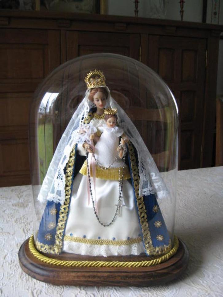 mooi wassen OLV beeld met Kind onder globe, Verzamelen, Beelden en Beeldjes, Ophalen