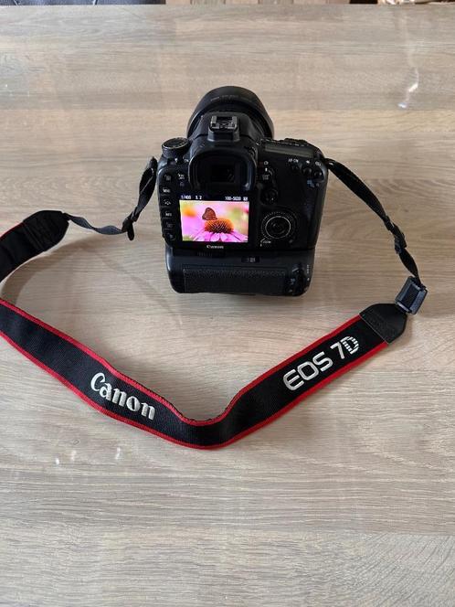 Canon EOS 7D incl. Lens Canon EF 24-105mm f/4 IS USM, Audio, Tv en Foto, Fotocamera's Digitaal, Zo goed als nieuw, Spiegelreflex