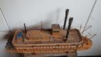 Prachtige houten boot mississippi, Hobby & Loisirs créatifs, Modélisme | Bateaux & Navires, Comme neuf, Enlèvement ou Envoi