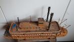 Prachtige houten boot mississippi, Comme neuf, Enlèvement ou Envoi
