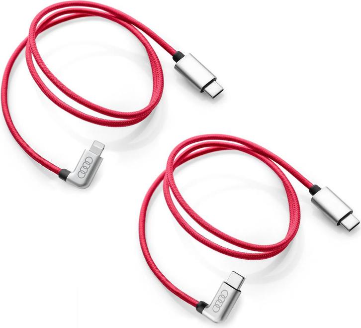 Audi Lightning naar USB-C cable, Telecommunicatie, Autoladers, Nieuw, Ophalen of Verzenden