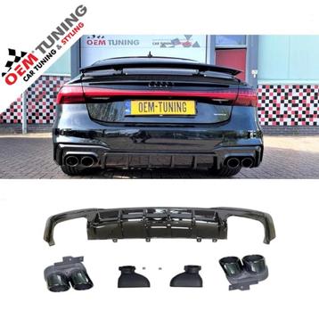 AUDI S7 Diffuser | Hoogglans zwart | 2018 –Heden| voor sline