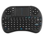 2.4G zwart mini draadloos toetsenbord met touchpad, Nieuw, Ophalen of Verzenden, Ergonomisch, Draadloos