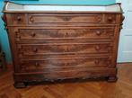 Wastafel-commode met marmer blad, Louis Philippe, 19de eeuw, Huis en Inrichting, Ophalen, Overige materialen, Gebruikt, 100 tot 150 cm