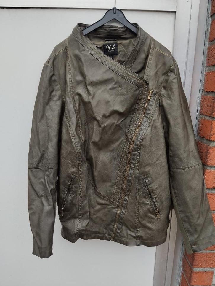 Damesjas maat 54, Kleding | Dames, Jasjes, Kostuums en Pakken, Gedragen, Jasje, Maat 46/48 (XL) of groter, Groen, Ophalen