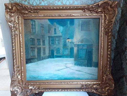 Ignace Kennis „Winterlandschap”, Antiek en Kunst, Kunst | Schilderijen | Klassiek, Ophalen