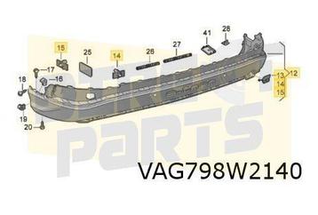 Audi Q4 e-tron (5/21-) onderspoiler achterbumper (e-tron) (9 beschikbaar voor biedingen