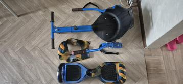 Hoverboard en Hoverkart + Rubber Case ( Met lader ), Enlèvement, Comme neuf