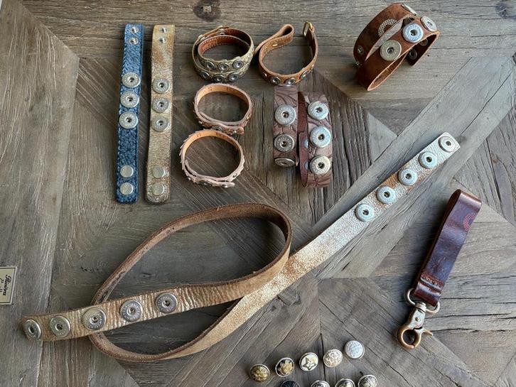 NOOSA AMSTERDAM DIVERSE 🥳GOED BOD = WEG👍👍, Handtassen en Accessoires, Armbanden, Nieuw, Leer, Overige kleuren, Met edelsteen