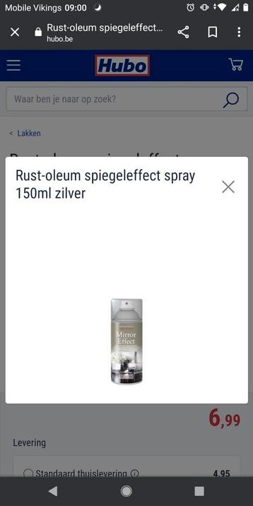 Rust-Oleum spiegeleffect spray 150ml