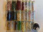 Assortiment 4mm glasparels Guterman en Rayher ca 1549 stuks, Ophalen of Verzenden, Nieuw, Kraal