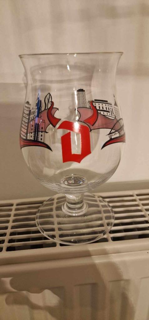 USA Duvel glas Rochester, Verzamelen, Glas en Drinkglazen, Ophalen of Verzenden