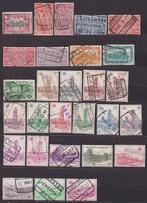 België: lotje oude spoorwegzegels, Postzegels en Munten, Treinen, Gestempeld, Verzenden, Postfris