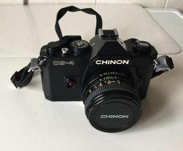 Analoge Chinon reflexcamera met 2 lenzen, flits en draagtas beschikbaar voor biedingen