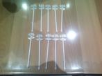 9 Vintage Bacardi roerstokjes., Ophalen of Verzenden, Nieuw, Gebruiksvoorwerp