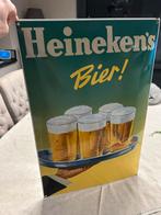 Oud Heineken reclame bord, Verzamelen, Biermerken, Ophalen, Zo goed als nieuw, Heineken