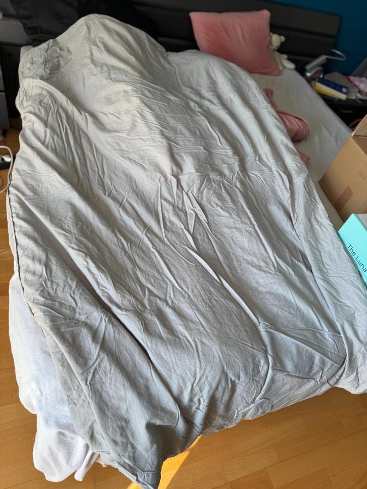 Verzwaringsdeken 6kg Litollo + Bedovertrek 150x200, Maison & Meubles, Chambre à coucher | Linge de lit, Comme neuf, Couverture ou Couette