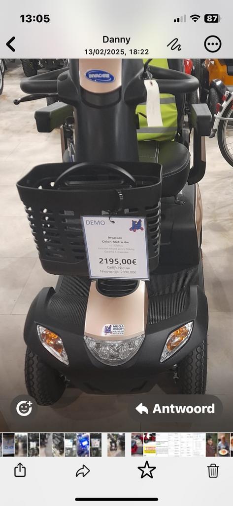 Scootmobiel met garantie, Diversen, Brommobielen en Scootmobielen, Zo goed als nieuw, Ophalen of Verzenden