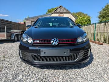 Volkswagen Golf GTI MK6 DSG, Auto's, Volkswagen, 4 cilinders, Parkeersensor, Zwart, Leder