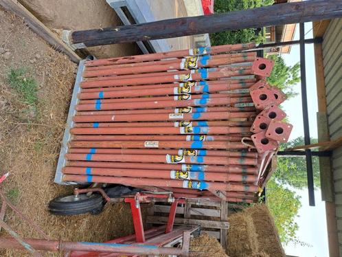 Gevelstelling, stutten en balkklemmen, Doe-het-zelf en Bouw, Steigers, Gebruikt, Gevelsteiger, 5 meter of hoger, Ophalen