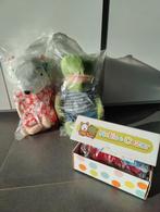 Grote klaspoppen Nellie en Cezar met extra kleertjes NIEUW, Ophalen