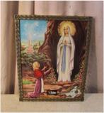 Belle impression antique 'Apparition de la Vierge Marie' - 3, Antiquités & Art, Enlèvement ou Envoi