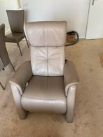 2 mooie relaxstoelen (handmatig), Huis en Inrichting, Fauteuils, Ophalen, Zo goed als nieuw, Leer