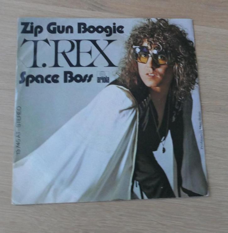 7"  T. Rex ‎– Zip Gun Boogie / Space Boss, Cd's en Dvd's, Vinyl Singles, Zo goed als nieuw, Single, Rock en Metal, 7 inch, Ophalen of Verzenden