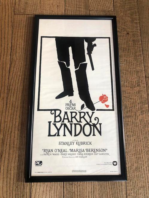 poster Stanley Kubrick's BARRY LYNDON 4 oscars, Verzamelen, Posters, Gebruikt, Film en Tv, A1 t/m A3, Rechthoekig Staand, Met lijst