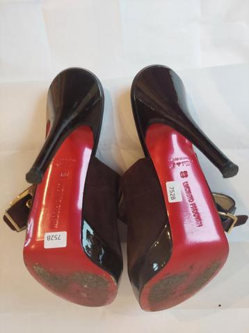 752B* Luciano Padovan-sexy bruine volledig leren sandalen (3 beschikbaar voor biedingen