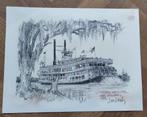 Vintage print potloodschets van Don Davey 1976 Gesigneerd, Ophalen