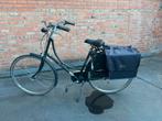 Matzwarte Damesfiets Batavus Old Dutch met fietszakken, Ophalen, Gebruikt, Batavus, Handrem