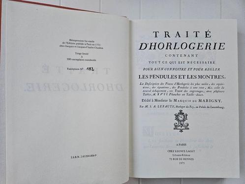 Traité d'Horlogerie contenant tout de qui est nécessaire, Antiquités & Art, Antiquités | Livres & Manuscrits, Enlèvement ou Envoi