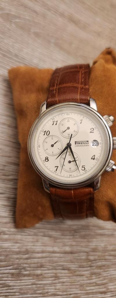Montre est un chronographe automatique Pirelli PZero Tempo,, Handtassen en Accessoires, Horloges | Heren, Zo goed als nieuw, Staal