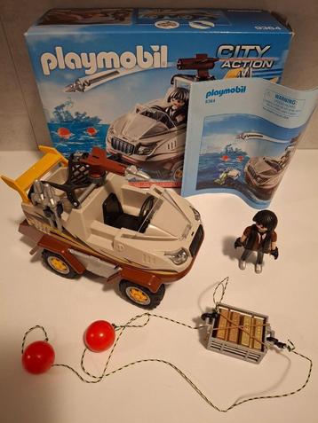 Playmobil 9364 - amfibievoertuig met stoer poppetje beschikbaar voor biedingen