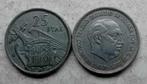 25 peseta’s 1957 (Franco), Ophalen of Verzenden, Losse munt