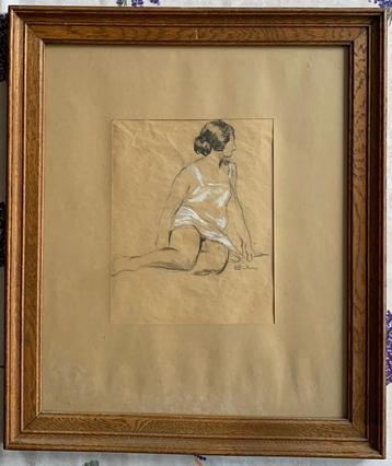Dessin au crayon Jef Codron (1882-1942), Antiquités & Art, Enlèvement ou Envoi
