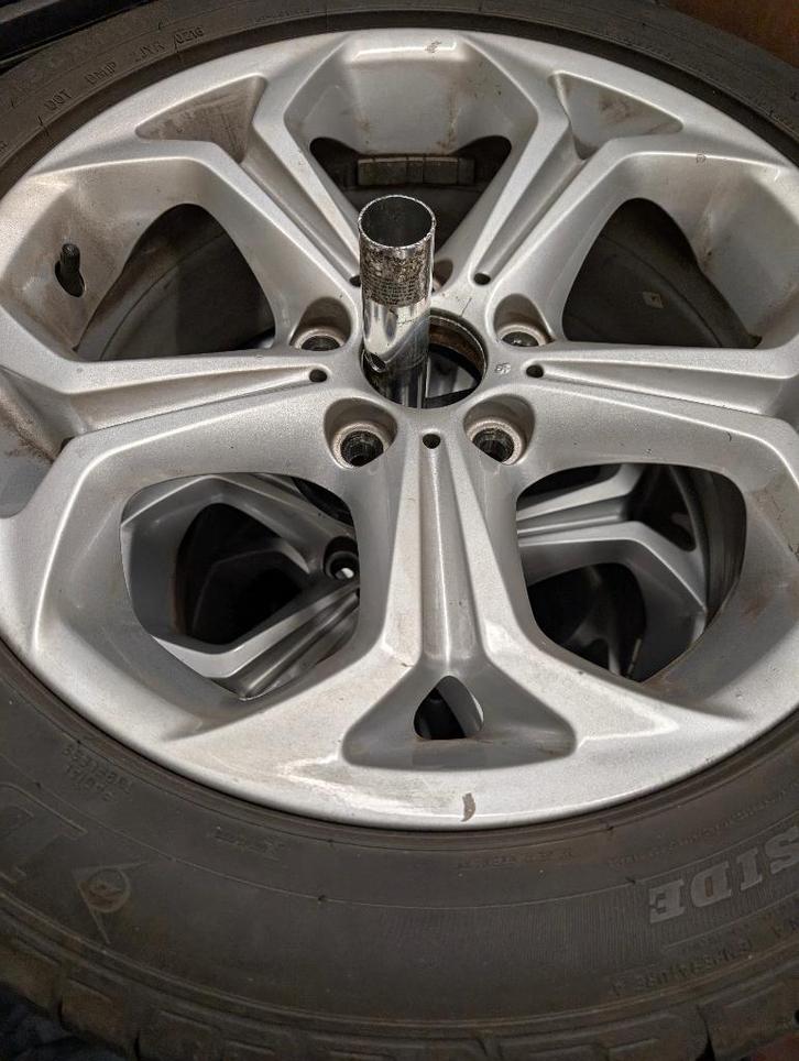 4 jantes en alu BMW avec pneu de 18 pouces, Autos : Pièces & Accessoires, Pneus & Jantes, Jante(s), Pneus été, 18 pouces, Véhicule de tourisme