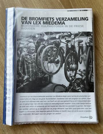 Unieke Map met documentatie  brommer Musea / verzamelaars beschikbaar voor biedingen
