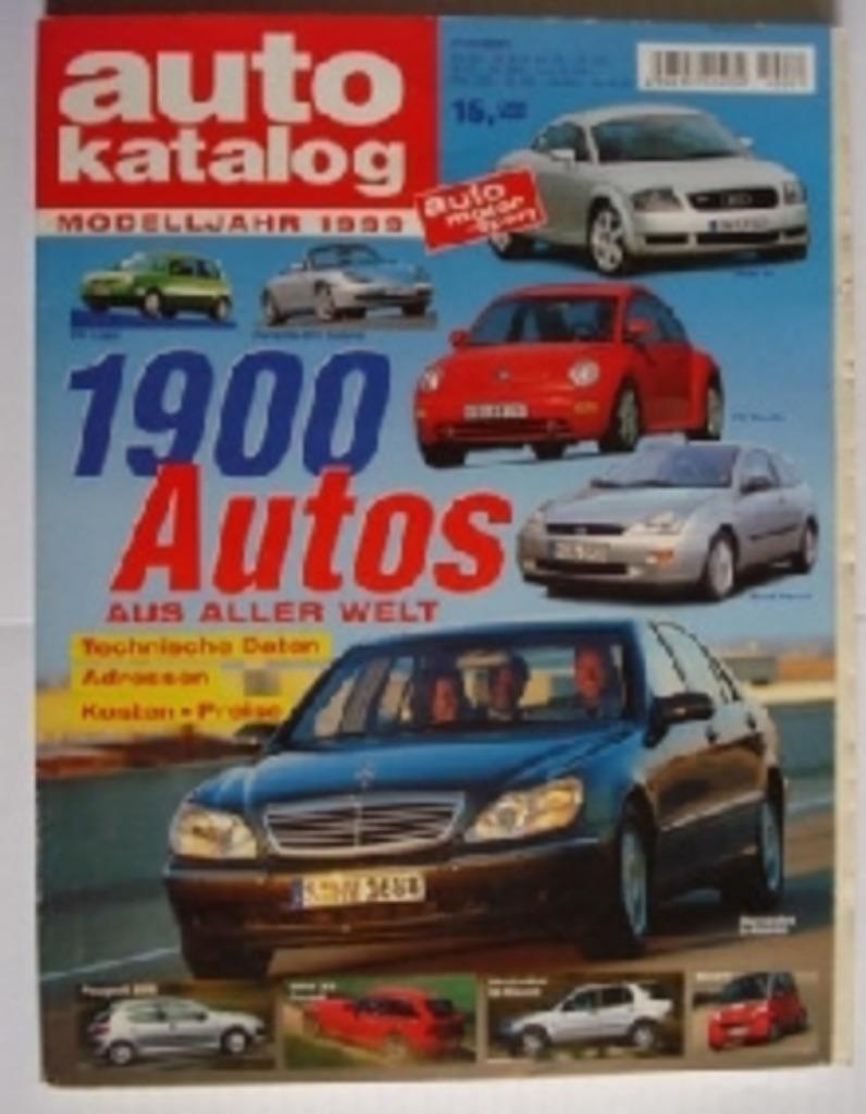 Auto Motor und Sport Autokatalog Modelljahr 1999 1900 Autos, Livres, Envoi, Comme neuf, Général