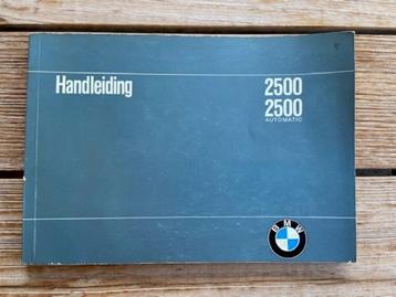 BMW 2500/2500 Automatic handleiding