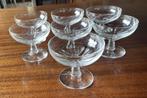 6 coupes en verre, Ophalen, Gebruikt, Glas