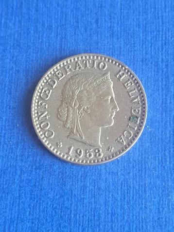 1953 Zwitserland 20 rappen beschikbaar voor biedingen