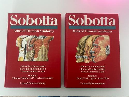 sobotta atlas of human anatomy volume 1 en 2, Boeken, Schoolboeken, Zo goed als nieuw, Overige vakken, Overige niveaus, Ophalen