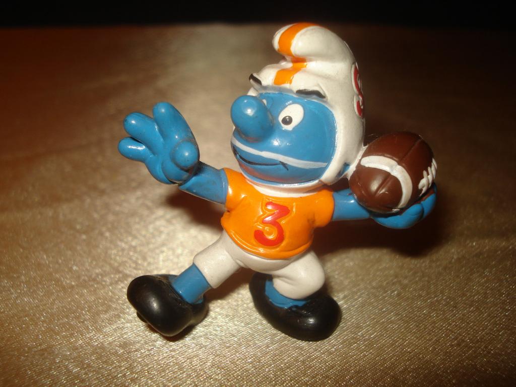 SCHTROUMPFS 20170 Schtroumpf Football USA Années 80's Rare, Collections, Schtroumpfs, Enlèvement ou Envoi, Neuf, Différents Schtroumpfs