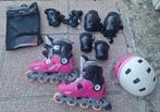 Skeeler set plus helm, Sport en Fitness, Skeelers, Inline skates 5 wielen, Kinderen, Zo goed als nieuw, Ophalen