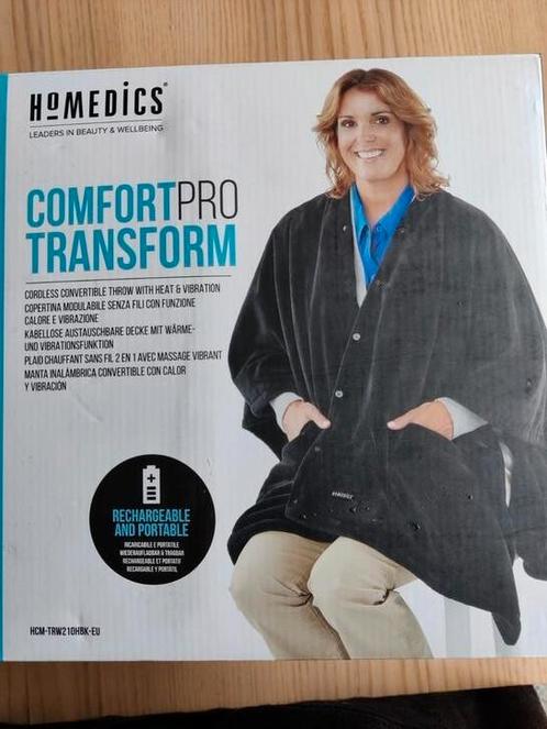 Poncho/cape/plaid met warmte en massage, Kleding | Dames, Truien en Vesten, Zo goed als nieuw, Zwart, Ophalen