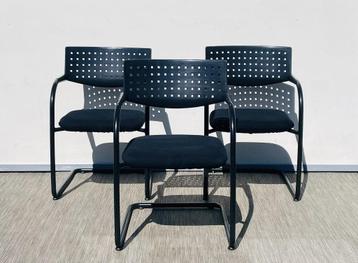 Chaises Antonio Citterio / VITRA # Vintage 90s # Armstoelen, Enlèvement ou Envoi, Utilisé, Noir, Chaise de bureau